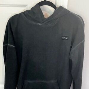 Never worn: Hurley Boys Hoodie XL Black hooded sweatshirt 'faded-look'